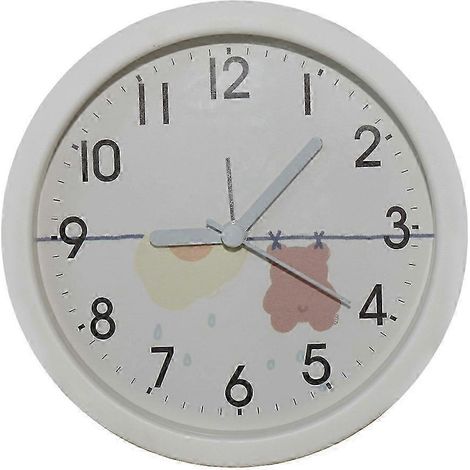 Réveil électronique de bureau à motif dessin animé mignon, cadeau pour enfants, blanc