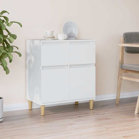 Buffet - Armoire de rangement Enfilade Blanc 60x35x70 cm Bois d'ingénierie BV193169 - BonneVie (1/5)