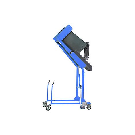 Bauer Mülltonnen-Kippstation MKS-H mit Handpumpe, lackiert, Lichtblau