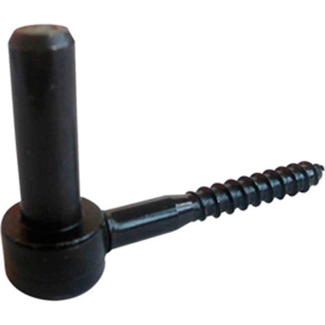 Afbat – Gond de fixation à visser tirefond D14 L90 – Acier noir pour menuiserie bois – Vissage rapide en série – Résistant aux chocs (1/3)