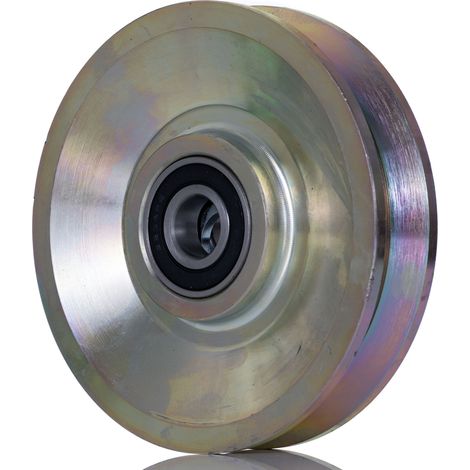 Roue de chariot Fonte 150mm x 33mm, alésage 20mm, longueur 33mm, Roulement à bille, Capacité de 800kg ( Prix pour 1 ) (1/2)