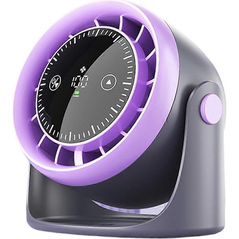 Ventilateur de bureau portable à écran tactile, plusieurs vitesses réglables, mini ventilateur de bureau portable. (1/5)