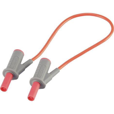VOLTCRAFT MSB-501 Puntali di sicurezza [Spina a banana 4 mm - Spina a banana 4 mm] 25.00 cm Rosso 1 pz. (1/4)