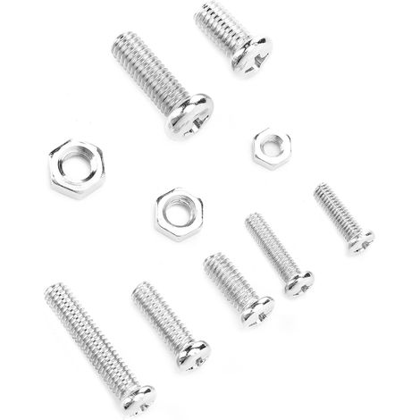 Ensemble de 200 écrous et vis cruciformes en acier inoxydable nickelé, outils de quincaillerie pour instruments classifiés (1/5)