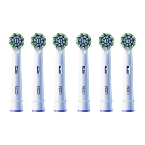 6x Oral-B Pro Cross Action elektrische Zahnbürstenköpfe weiß 100% (1/5)