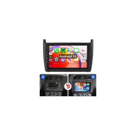 Pour VW Polo 6R 6C V 2009-2017 Android 15 Autoradio Apple Carplay WIFI GPS 2+64G
