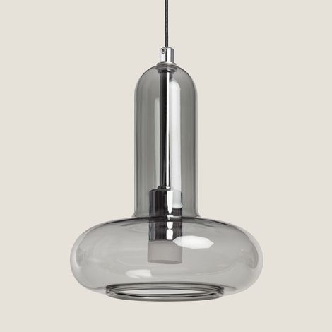 Lampada a Sospensione LED 5W Alluminio Fontans Grigio