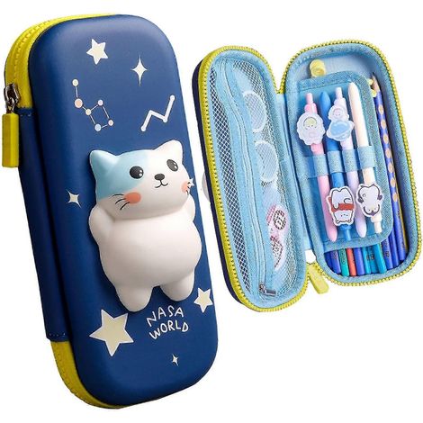 Trousse à crayons grande taille, trousse à stylos 3D, jolie trousse pour élèves du primaire et du secondaire (1/3)