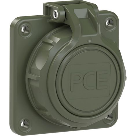 PC Electric 20352-8u Schutzkontaktkupplung PA6, ABS, PC 250 V Bronze-Grün (matt) IP66, IP68