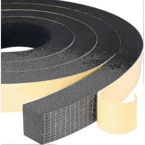 rouleaux de bandes d'étanchéité en mousse - 25 mm (largeur) x 20 mm (hauteur) x 4 m (longueur), résistantes aux intempéries, aux chocs et aux impacts, et compatibles avec les meubles. (1/4)