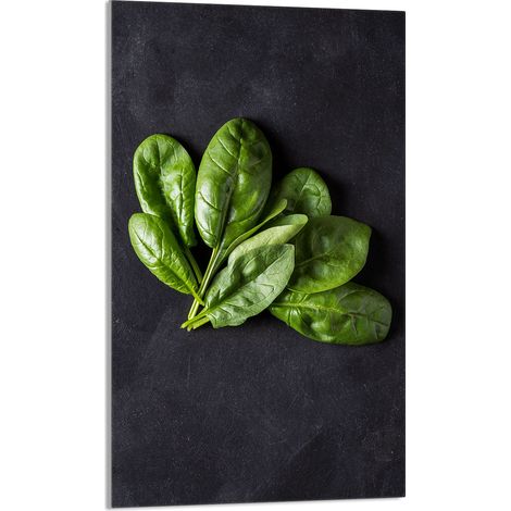 TAGLIERE IN VETRO 30x52 Basilico (1/5)