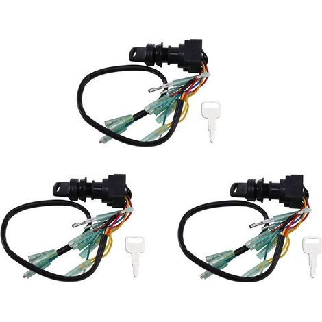 Conjunto de llave de interruptor de encendido para 3 cajas de control de motor fueraborda 703-82510-43-00
