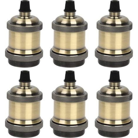 Vtizikl Douille E27 en aluminium moulé sous pression 6 pièces bronze (1/5)
