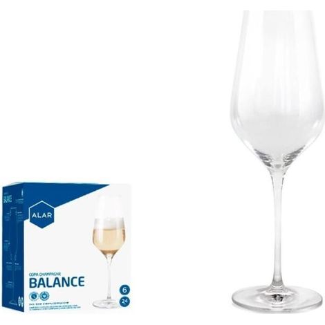 24 cls copa champan cava cristal fino mod balance alar - caja 6 unidades