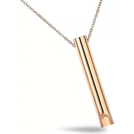 Collier anti anxiété solaire respiration pour méditation et relaxation en acier titane pour soulager le stress naturel