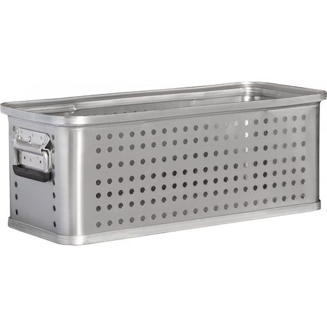 MUNK Rettungstechnik Aluminium Kästen gelocht ohne Deckel nach DIN 14880 600x265x220mm