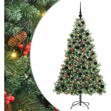 Árbol de Navidad artificial Verde 180 cm PVC y Metal vidaXL (1/5)