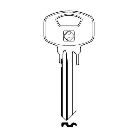 Chiave Piatta Yale YA91SM Silca Ottone Nichelato 10 Pezzi