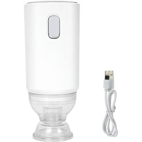Pompe à air électrique rechargeable USB pour imprimante 3D, scelleuse à vide pour filament PLA, gonflage rapide en une seule touche, scelleuse à sec pour filament A (blanc)