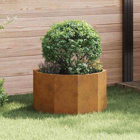 vidaXL Fioriera Ruggine 60 x 60 x 35 cm (1/5)