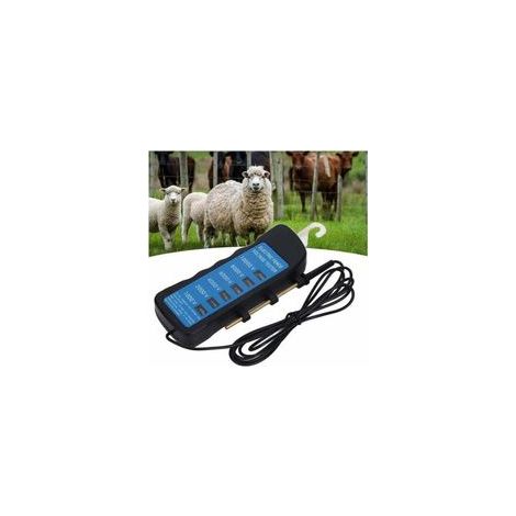 Testeur de tension clôture électrique portable avec 6 lumières pour détecter clôture, XU, Idéal équipements agricoles, Bétail et clôtures électriques jardin. - (1/4)