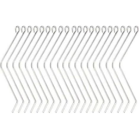 FENOPLASTICAConnecteur de Ruche en Acier Inoxydable 20 Pices, XU, Support de Fil de Flexion pour Outils d'apiculture en Bois de Ruche connecteurs Beehive - KZQ (1/4)