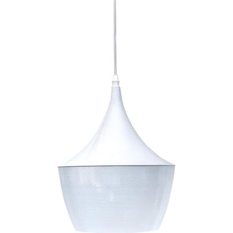 Plafonnier suspension série "Gombe" E27 (40W maximum 230V) IP20 Ø24cm coloris blanc