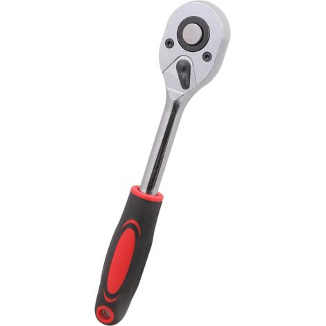 Clé à douille industrielle à 180° avec poignée ergonomique en caoutchouc pour les composants du moteur d'accès difficile et les réglages mécaniques, couple élevé, clé à douille à tête flexible pour (1/5)