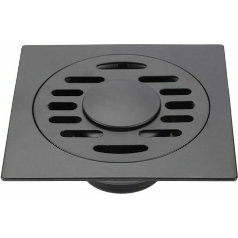 Drain de Douche Anti Odeur Siphon De Sol en Acier Inoxydable pour Salle De Bain Evacuateur Drain de Plancher pour Machine à Laver Toilette Cabine (drain de plancher de la machine à laver)gris pistolet (1/5)