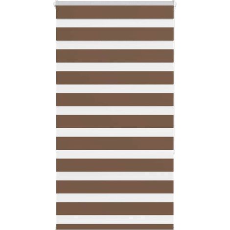 Doppelrollo Braun 70x150 cm Stoffbreite 65,9 cm Polyester