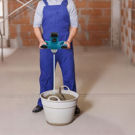 Rührgerät Rührwerk 1400W Mörtelrührer Zementrührer Hand-Rührer 6 Speeds