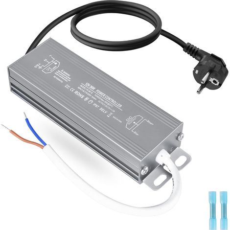 Transformateur LED 12V 36W, Transfo avec Prise 110-250V AC à 12V DC  Étanche IP67 Led Driver, Alimentation 3A Alimentation Tension Basse Constante Adaptateur pour Moniteur Bande Led et Lampes (1/5)