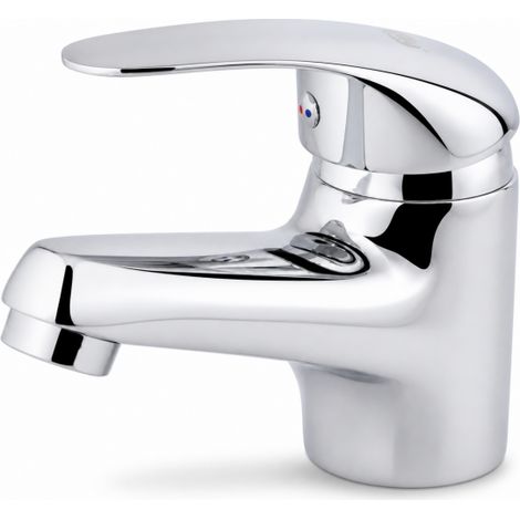 Rubinetto Miscelatore Lavabo Bagno Cromato Lucido Modello Bari Monocomando 52927
