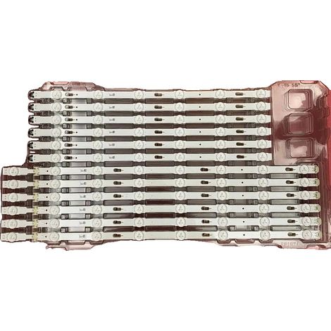 Bandeau LED, Matériau en Cuivre, Longueur de 1128mm, 14 LEDs, Compatible avec les Modèles de la Série UE55, Ensemble de 12 Pièces (1/5)