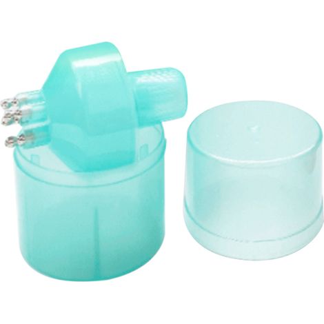 Peigne applicateur cuir chevelu manuel anti-fuite conique, peigne de massage huile capillaire croissance, bleu ciel (1/5)