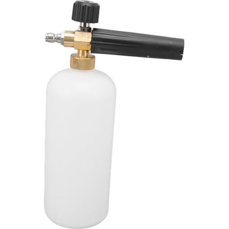 Pulvérisateur de mousse multifonction de 1 L pour lavage de voiture, avec raccord rapide G1/4 et lance à mousse en cuivre pour usage extérieur. (1/5)