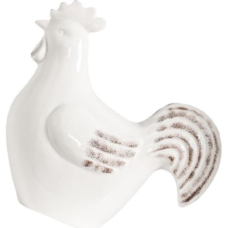 Statue de Coq Décorative en Céramique Moderne Décoration de Bureau Thème du Coq Créative Ornement de Table pour Salon et Bureau Sculpture Décorative Unique (1/5)