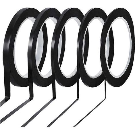 Lignes de plomb pour vitraux de 360 yards, ruban de ligne de traçage PET noir de largeur