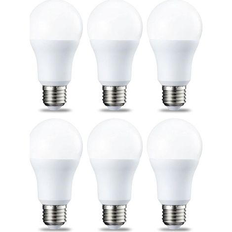 Pack di 6 LED lampadine Zoccolo a vite Edison E27 12 W (equivalente a 120 W) Bianco freddo Intensità non variabile (1/5)