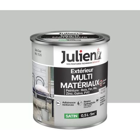 Peinture Extérieur Multi-matériaux Julien Gris Clair 0,5 L (1/2)