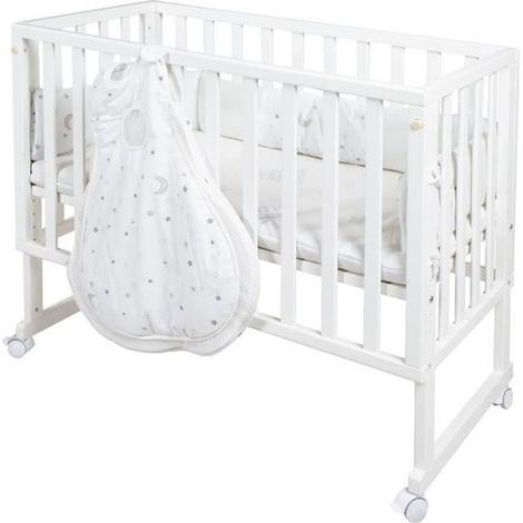 Berceau cododo 3-en-1 - ROBA - SAFE ASLEEP - Equipement 'Sternenzauber' inclus - Blanc