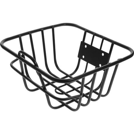 Panier métallique avant de vélo – Noir – Ville et extérieur – Garçons, filles, adultes – Rangement (1/5)