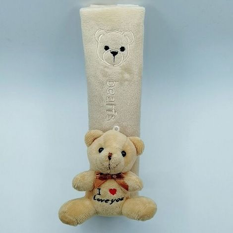Coussin de ceinture de sécurité de voiture 23cm, housse de sangle d'épaule, Design Animal de dessin animé, accessoires d'intérieur automobile, petit ours