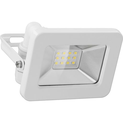 goobay Foco LED 53871 de 20 W – Foco LED de 20 W – Luz blanca neutra 4000 K – 1700 lúmenes – Ángulo de haz de 100 grados – Grado de protección IP65 – Blanco