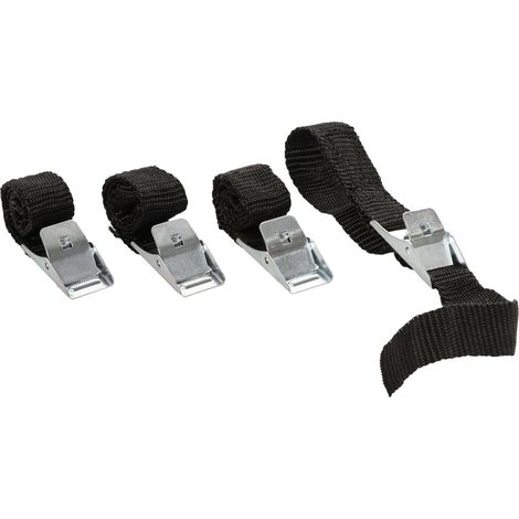 Accessoire porte-vélo 12919 – Support vélo courroie – Lot de 4 – Pour montage sur attelage – Compatible avec vélos de route et VTT – Hp Autozubehör (1/3)