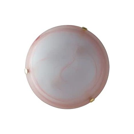 PLAFONIERA DUNA ALABASTRO ROSA 1XE27 30CM 60W