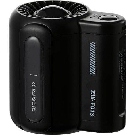Fan Portable a Pliers a the Size,Fan a Pliers Cool Under the Chemise,3 Speeds,Powerful,4500 mah,Rechargeable By USB,Cooling 24 H and Prevention of Cut of Heat (1/5)