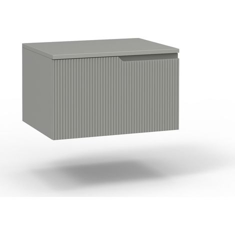 Base con top 1 cestone ZIP grigio opaco (1/2)