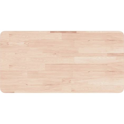 Comptoir de salle de bain 100x60x4 cm Bois massif non traité