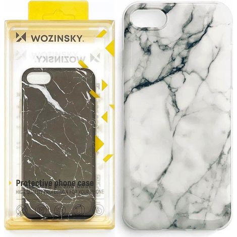 Wozinsky Marmor-Gel-Schutzhülle Marmor Samsung Galaxy A03s (166,5) Weiß (1/5)